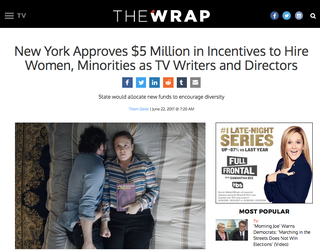 Illustration for article titled NY Dedicates $5 Million in Incentives to Hire Women TV Writers and Also, Here's a Dick